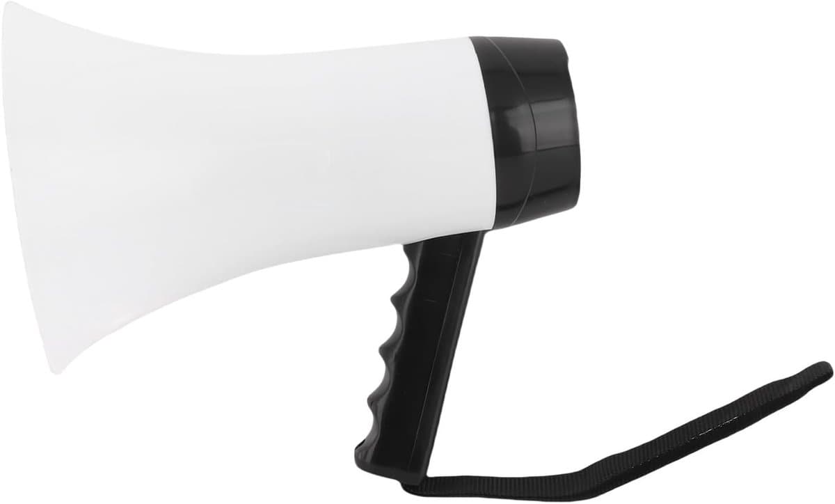 Draagbare Megafoon - Luidspreker Hoorn - Evenementen Protesten - 30W Vermogen Opname - 21x19x14cm