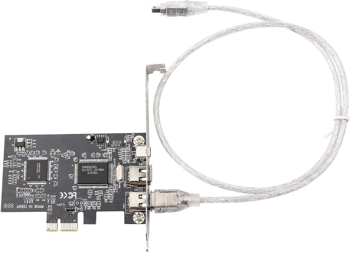 Firewire Controller Card - 1394b Uitbreidingskaart - Video Bewerkingsapparatuur Aansluiten - Hoge Overdrachtssnelheid - 120 x 100 mm - Groen