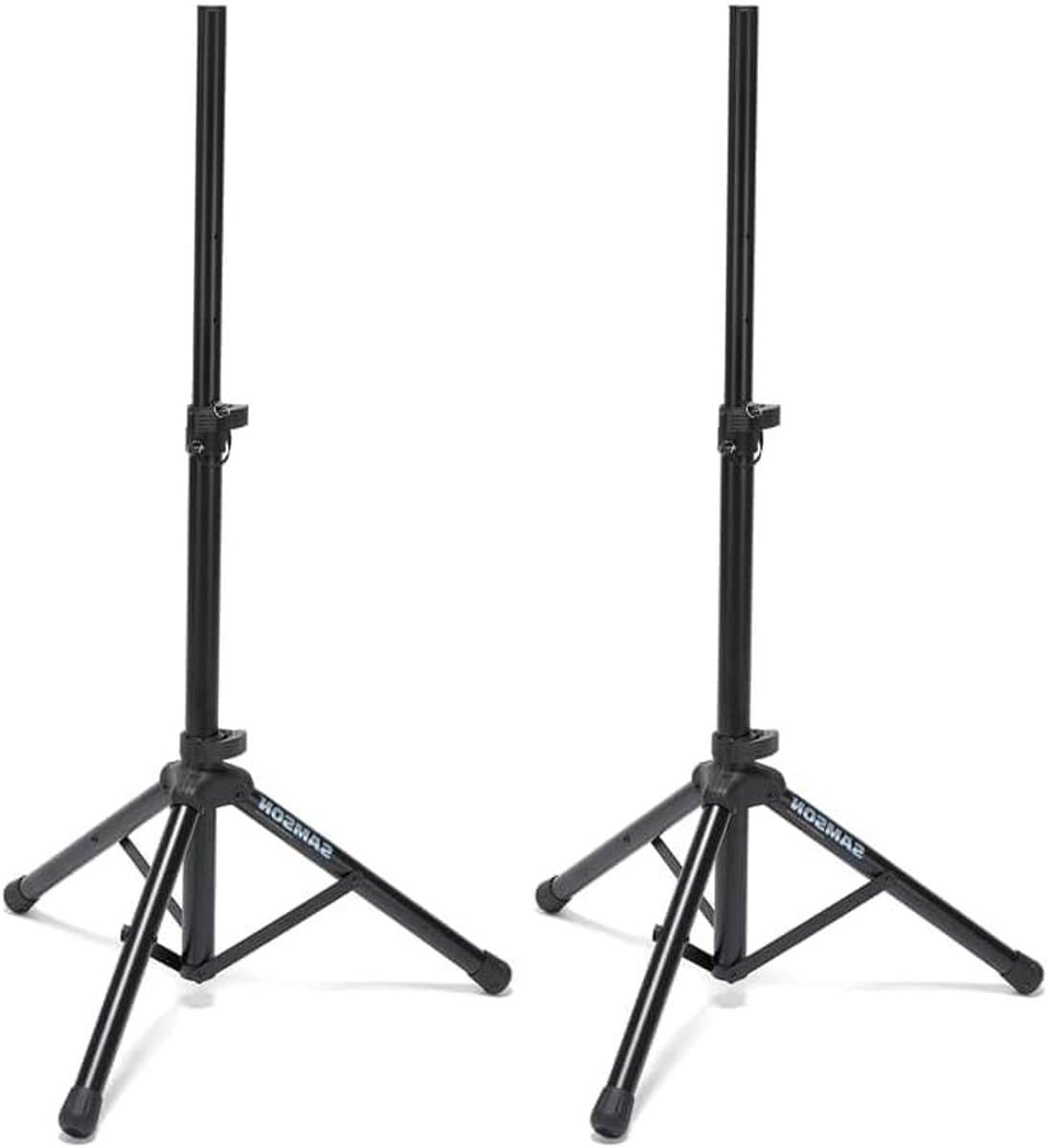 Luidsprekerstandaard Set - PA Statief - Mobiele Geluidsweergave - Verstelbaar Tot 1.5 Meter - 50 kg Draagvermogen - Zwart