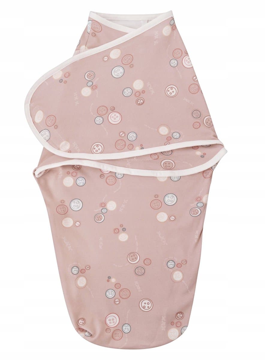 Moederschap Baby Swaddle - Roze knopen - Zacht katoen