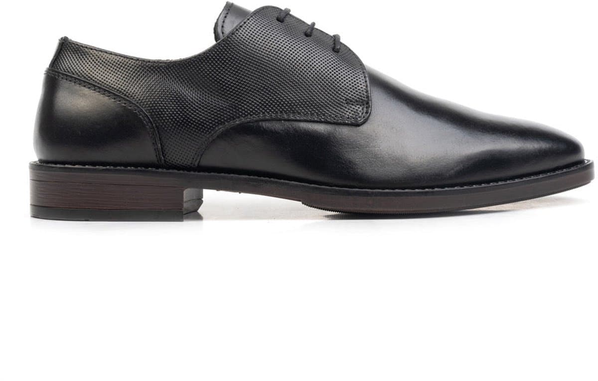 Cafe Moda charlie veterschoen heren zwart leer