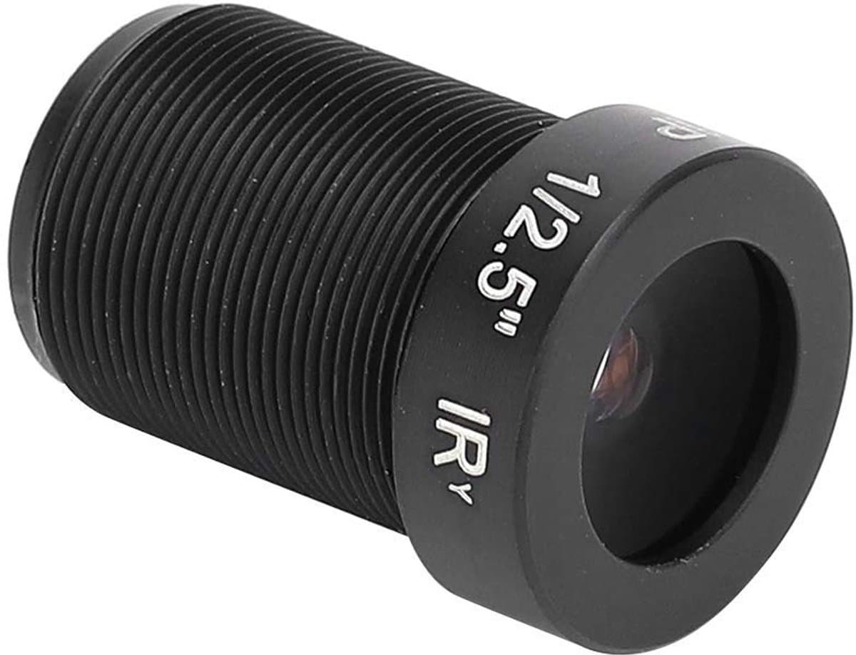 Allecto - 5MP cameralens - HD groothoekbewakingslens - Vaste focus voor stabiele beeldkwaliteit - 6 mm formaat - M12-bevestigingen - Veiligheidsacc...