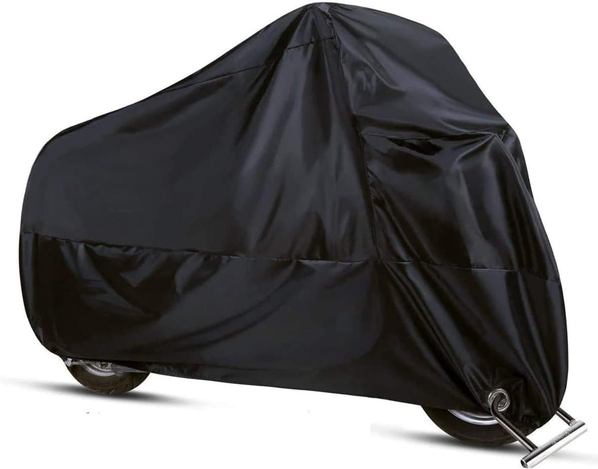 Motorhoes - Waterdicht 210D Oxford - 3XL - Winterbestendig met Winddichte Gesp - Voor Motorfiets en Scooter - Zwart