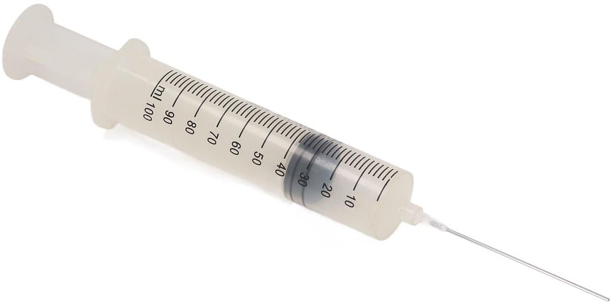 Dailygoods- Inktspuit 100 Ml - Herbruikbare Inktspuit - Anticorrosief - 10 Cm Naald - Set - Voor Printers - Spuit