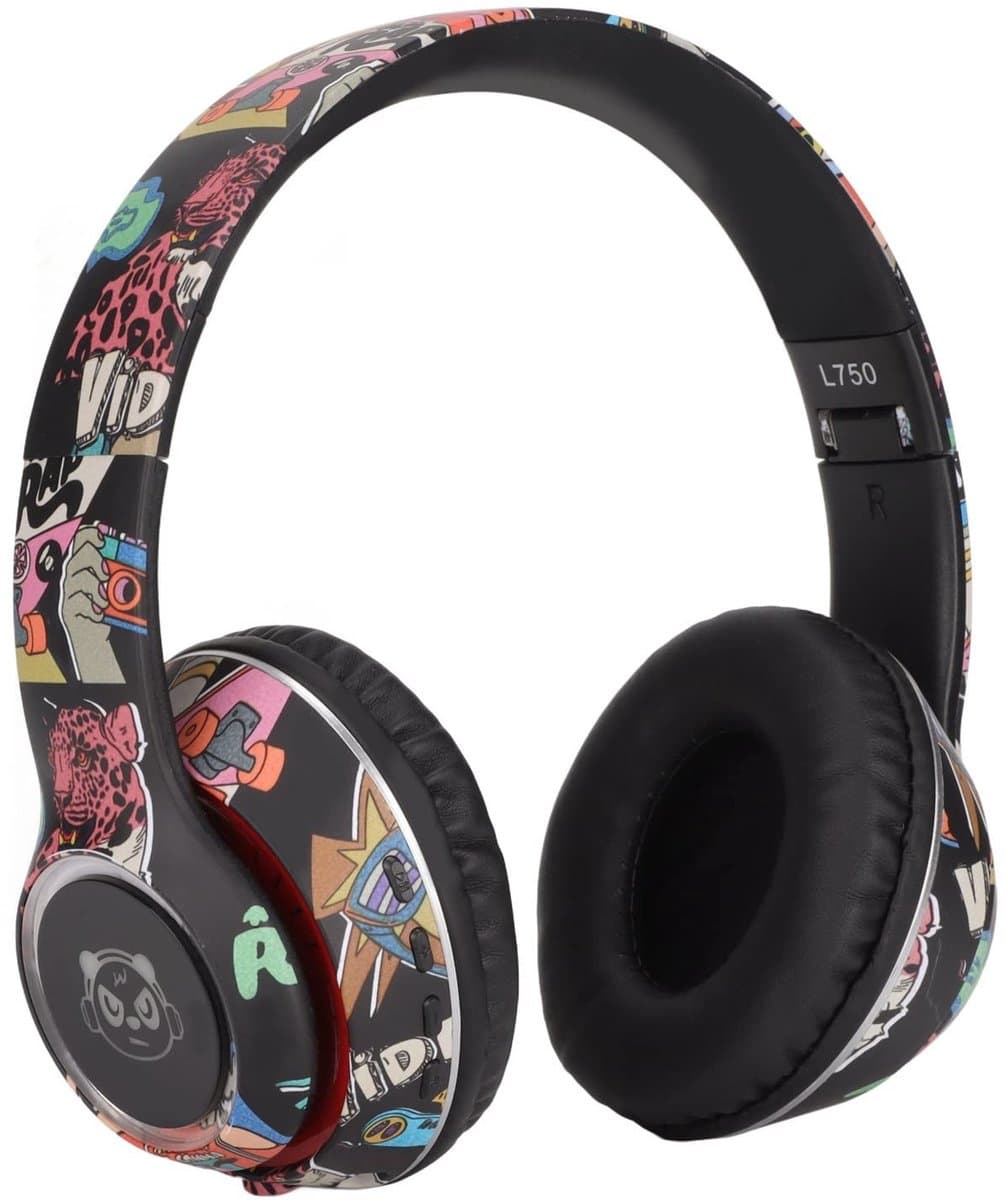 Allecto - Draadloze Bluetooth-headset - Gaming-koptelefoon - HiFi geluidskwaliteit - LED-verlichting - Mobiele telefoon - Universele headset - Gesc...