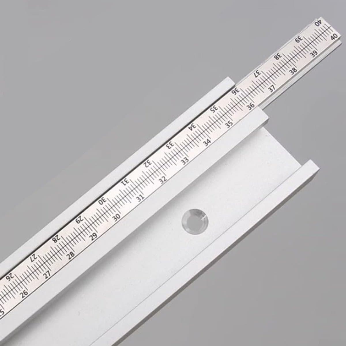 Dailygoody - 45 T-sleuf verstekspoor - Aluminiumlegering - Duurzaam en handig - 50 cm - Veelzijdige toepassing - Voor router tafel en tafelzaag - Gesc