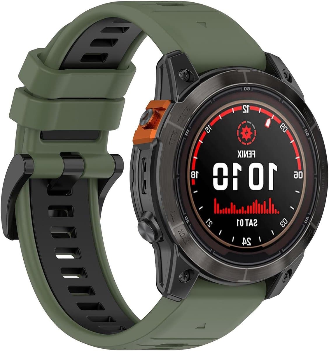 Siliconen sportband 20 mm voor Garmin Fenix 7S, Fenix 5S Plus en Fenix 6S Pro, gemakkelijk te bevestigen en comfortabel voor sportactiviteiten