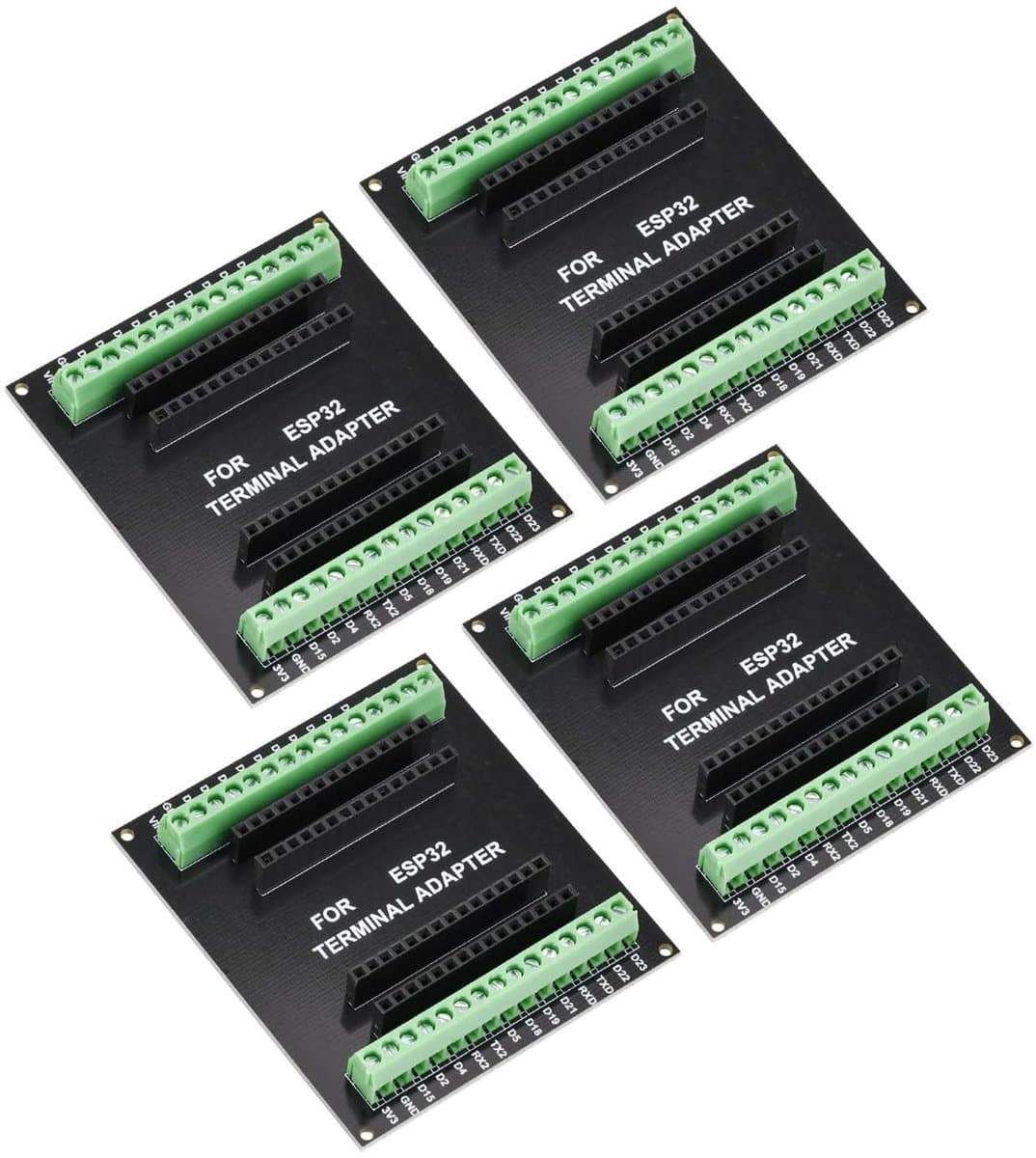 By shayne - ESP32 Breakout Board - 30PIN Microcontroller - Dubbellaags Ontwerp - 2-in-1 en Bluetooth - Geschikt voor Arduino - Ontwikkelingsboard
