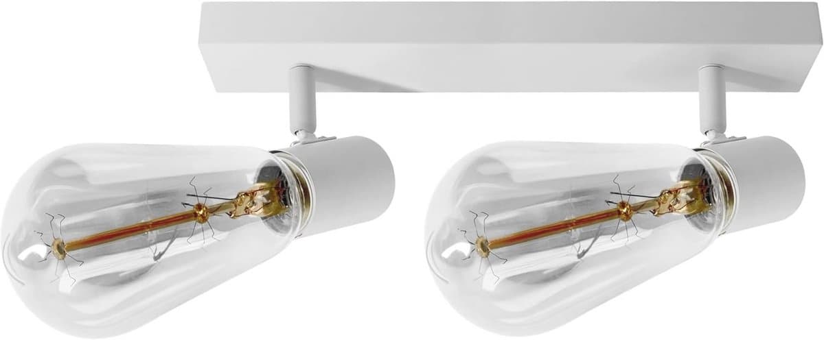 Stijlvolle en Moderne Plafondlamp 60W voor Woonkamer, Slaapkamer en Eetkamer - Wit - E27 Fitting IP20