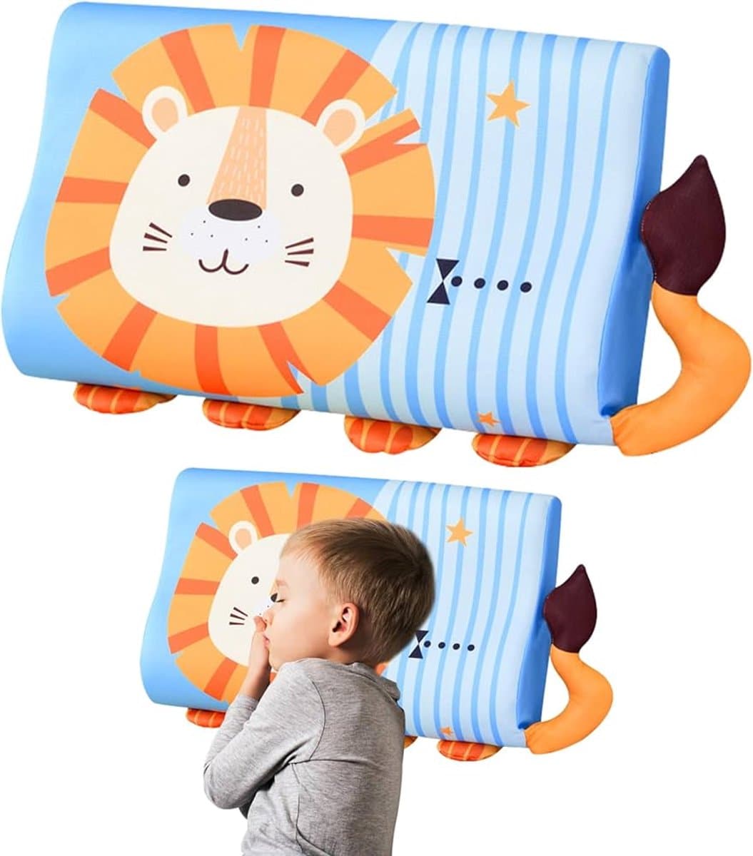 Ergonomisch Kinderhoofdkussen - Leeuw - 44 x 27 cm