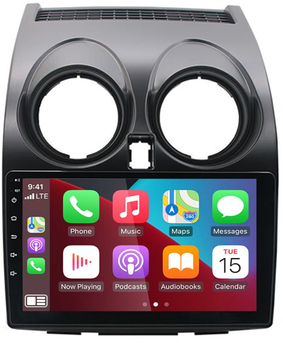 9 Inch Auto Radio Android 13 Met Compatible Carplay GPS Voor Qashqai J10 2007-2016 2GB+32GB DSP HIFI Bluetooth WIFI SWC AHD Camera Aftermarket