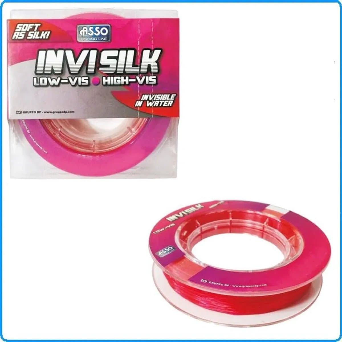 Asso Invisilk 600 M Monofilament Roze 0.300 mm