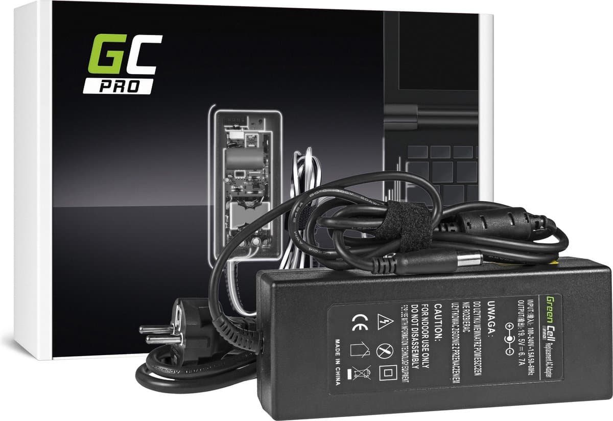 GREEN CELL PRO Oplader AC Adapter voor Dell 130W / 19.5V 6.7A / 7.4mm-5.0mm