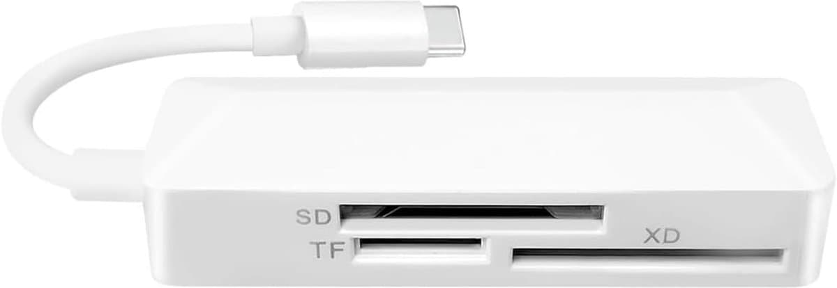 Thijox - USB C High Speed Geheugenkaartlezer 3-in-1 USB C Kaartlezer TFSD XD voor Laptop, Telefoon, Tablet - Snel en Betrouwbaar Bestandsbeheer