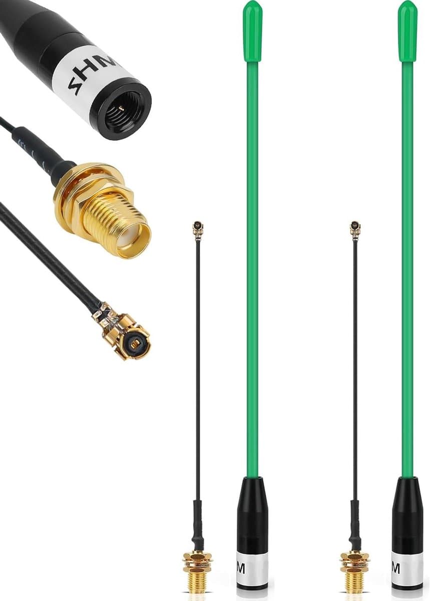 LoRa antennes - Meshtastic antennes Whip antennes - Grote afstanden communicatie - 10 dBi versterking - 17 cm - Groen