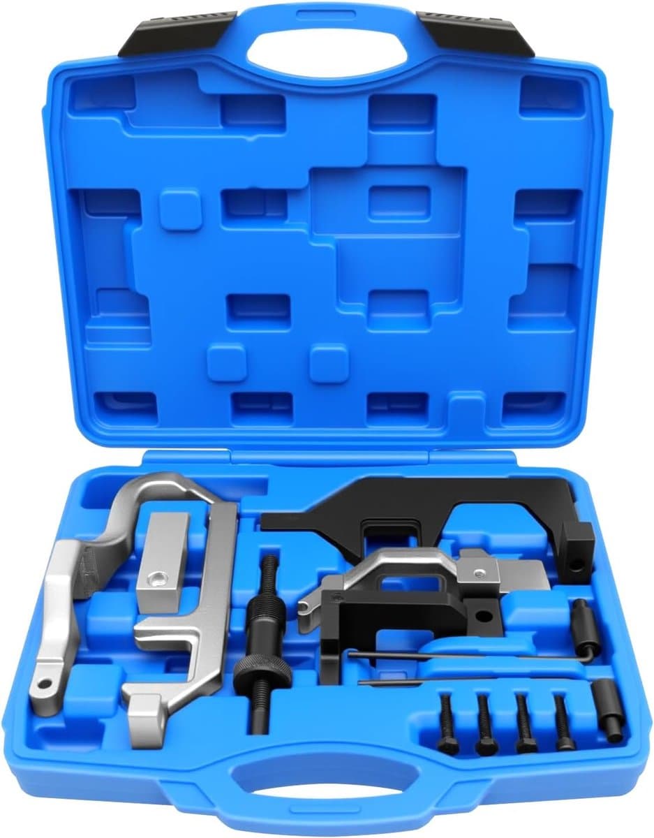 Motor Timing Vergrendeling Tool Kit Compatibel voor BMW Mini Cooper R55 R56 R57 R60 N12 N13 N14 N16 N18 1.4 1.6, OEM 117440 119340 119590, Nokkenas en Krukas Uitlijning Instel Tool Set