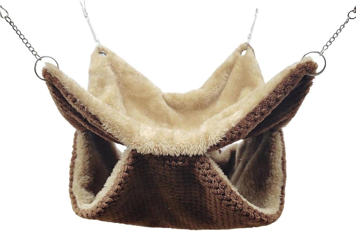 Kleine Huisdier Hangmat - Warm Nest - Ontspanning Huisdier - Halfgesloten Schuilplaats - 20 x 20 cm - Enkele Kenmerken