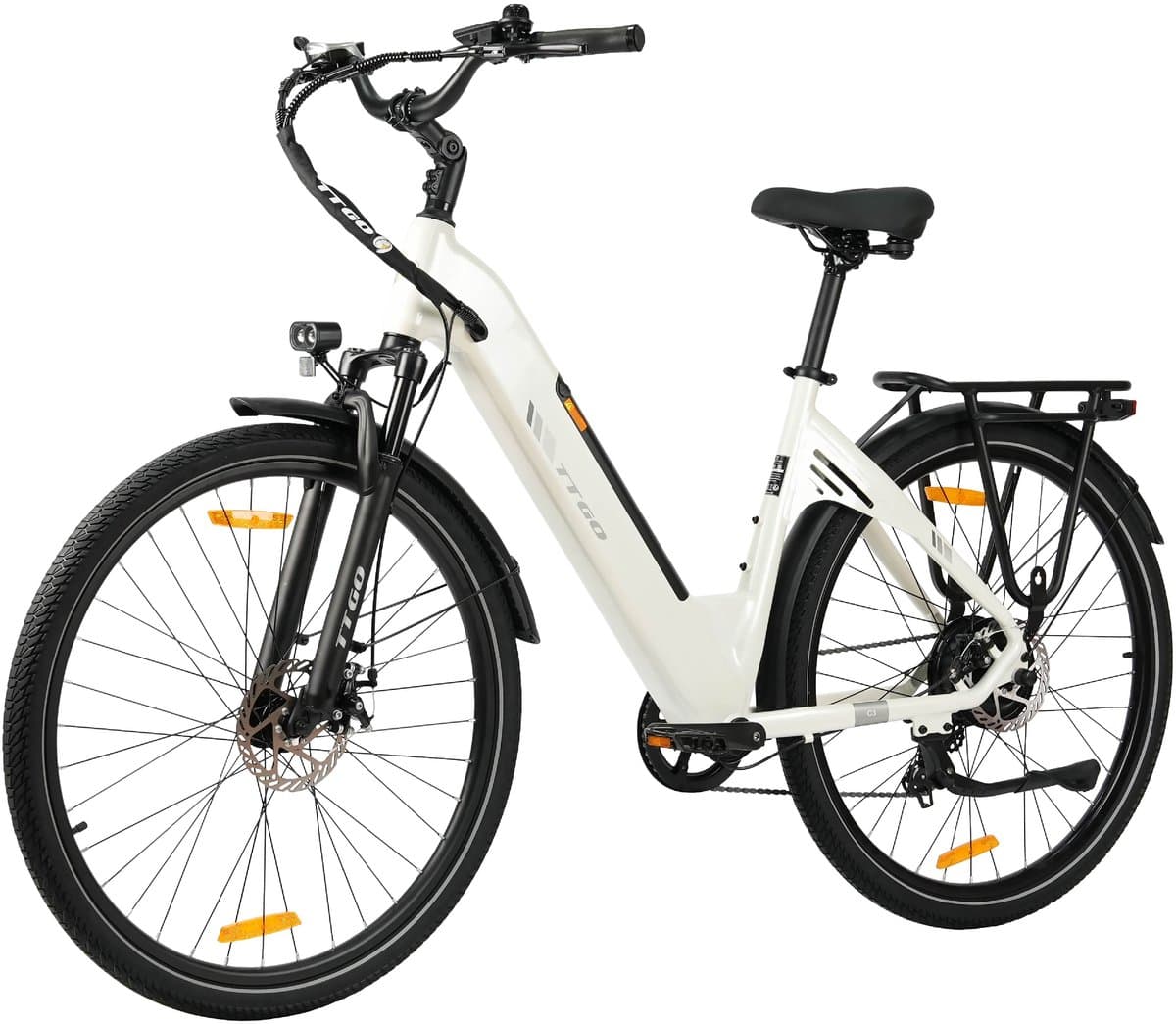 TTGO C3SE E-bike - 25 km/u - 28inch - 80km actieradius - 250W motor - 36V18Ah accu - 52NM - wit