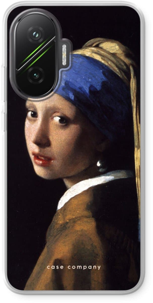 Case Company® - Hoesje geschikt voor Xiaomi Poco F7 hoesje - The Pearl Earring - Soft Cover Telefoonhoesje - Bescherming aan alle Kanten en Schermrand