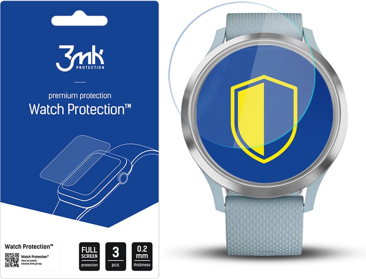 Garmin Vivomove HR - 3mk Watch Protection v. FlexibleGlass Lite