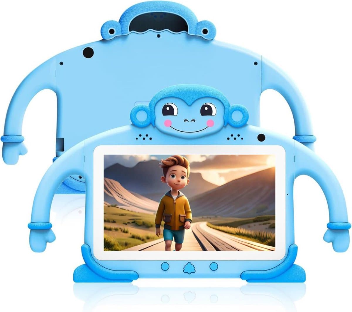 DailySupplies® Kindertablet Vanaf 3 Jaar - Tablet Kinderen - Kinderspeelgoed - Blauw
