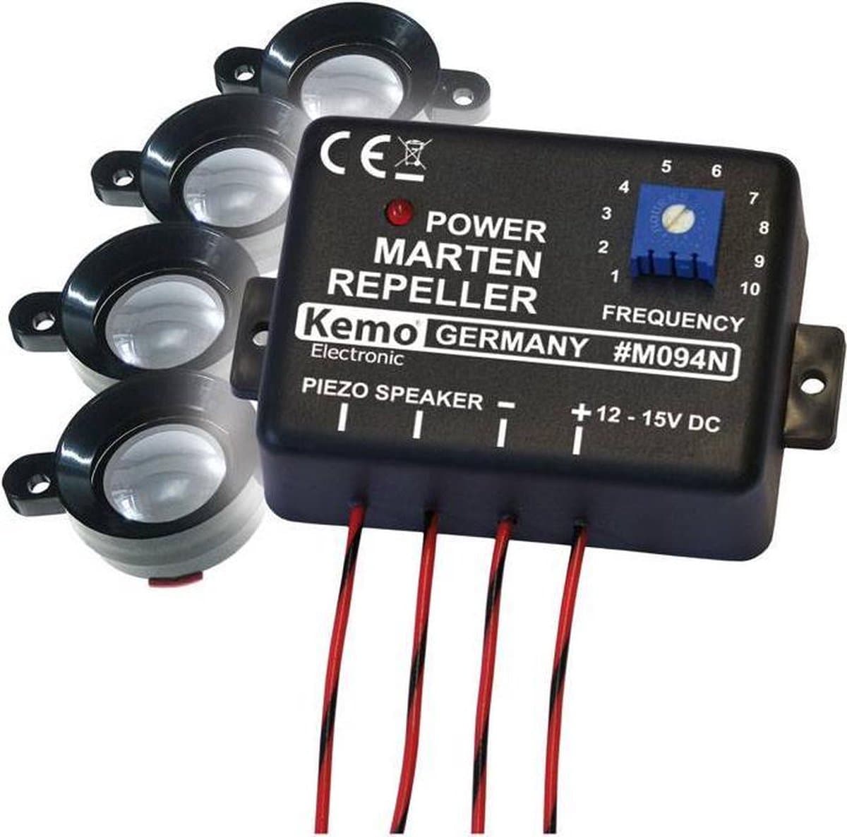 Kemo M094 Ultrasone marterverschrikker Met flitslicht, Met luidspreker 1 stuk(s)