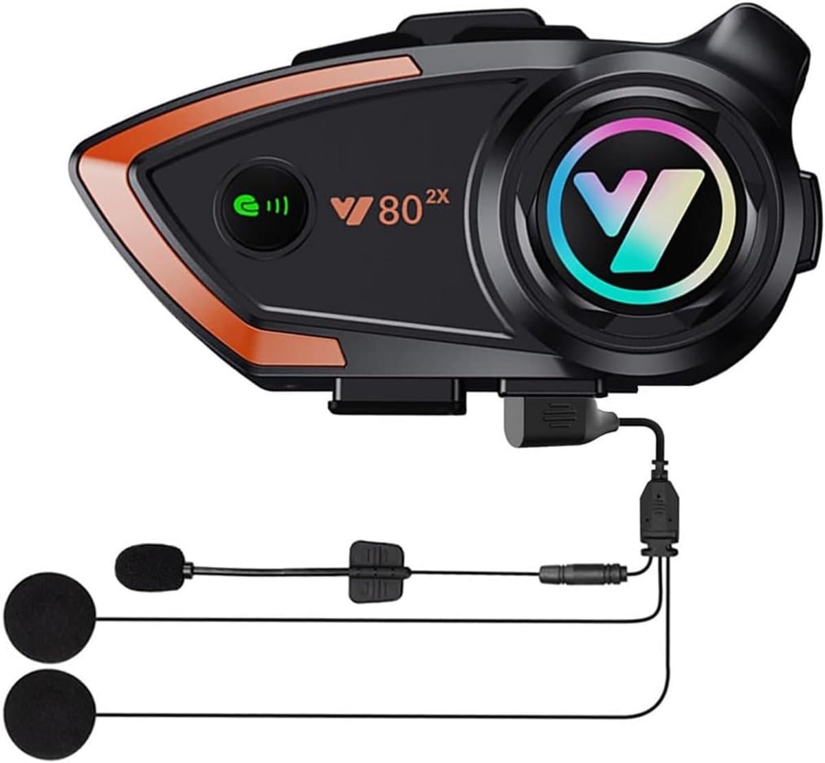 Bluetooth Headset voor Motorhelm - Intercom voor 2 Personen, Waterdicht & Ruisvrij