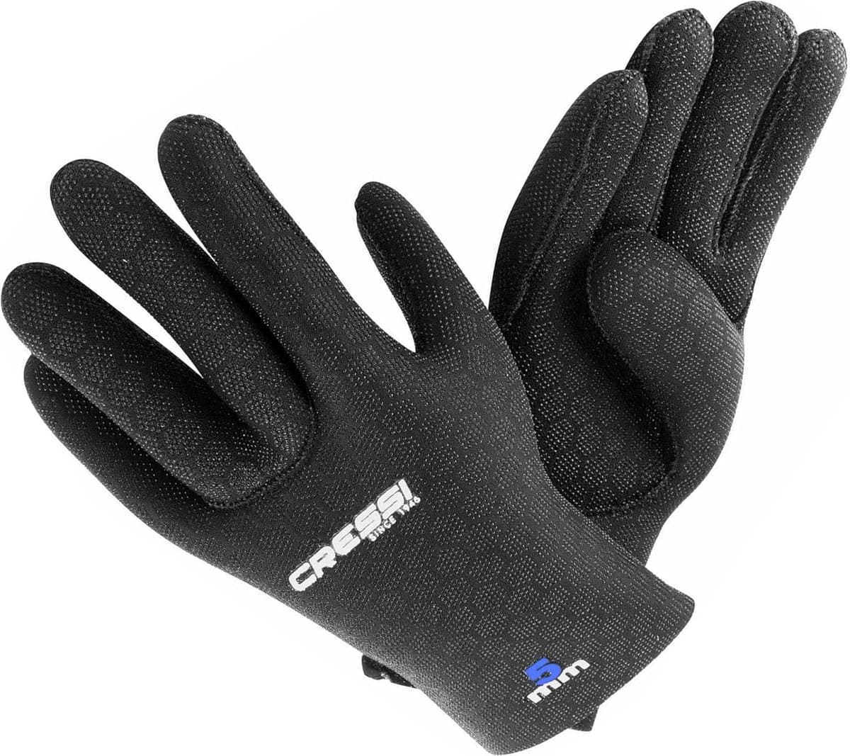 Duikhandschoenen - Neopreen Handschoenen - Watersport Bescherming - Hoge Stretch - 5mm Dikte - Zwart Blauw