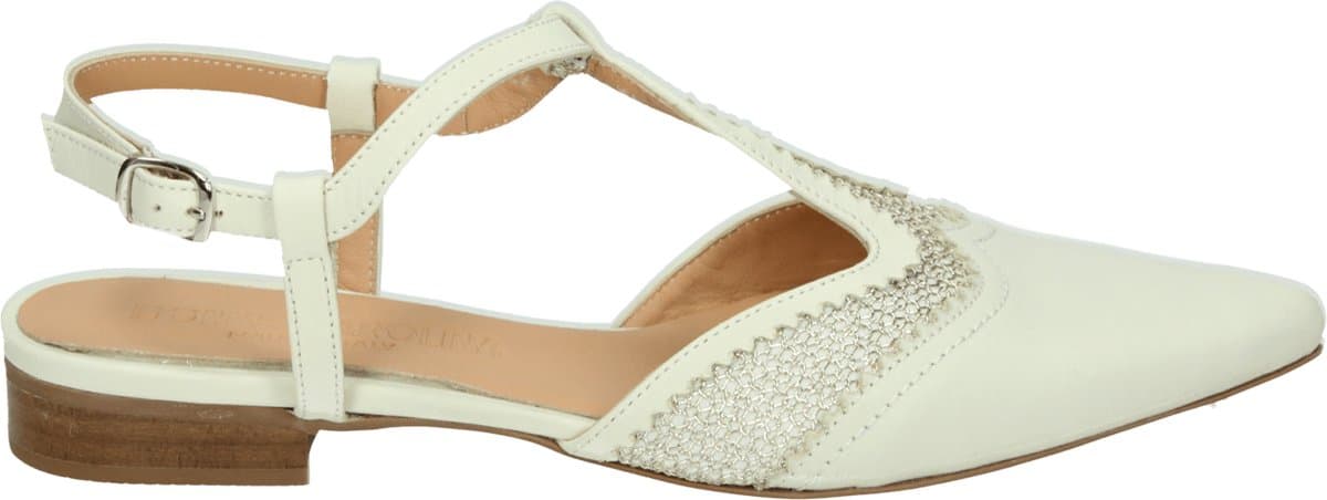 Donna Carolina - 57220445 - Pumps - Kleur: Wit/beige - Maat: 39.5