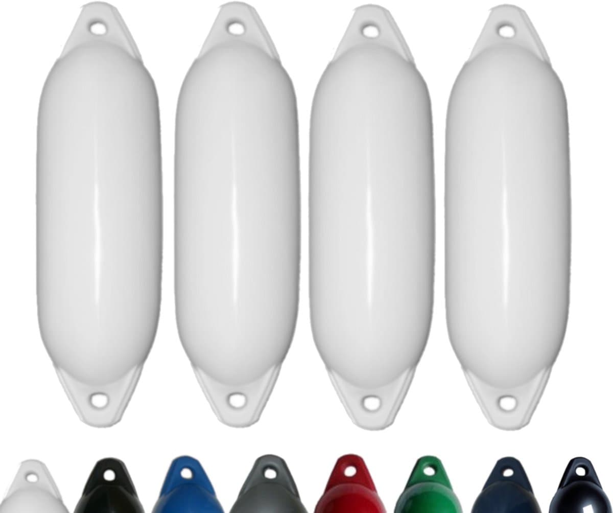 Set van 4 met Majoni Star 35 stootwillen - wit, 62 x 21 cm