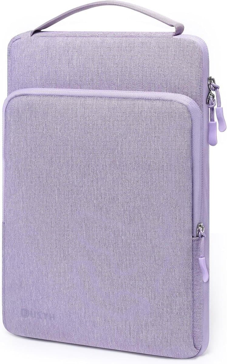 Draagbare 13 Inch Laptop Sleeve en Tas voor MacBook Air, Pro, iPad Pro/Air, en Surface Pro in Lilac Purple - Bescherming, Stijl en Functionaliteit