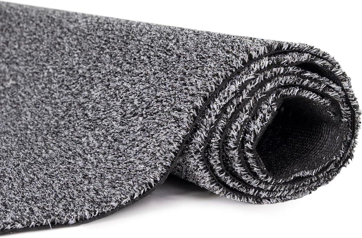 Kunstgras Mat - Balkon Tapijt - Buiten Gebruik - Waterdicht Antislip - 250 x 400 cm - Grijs