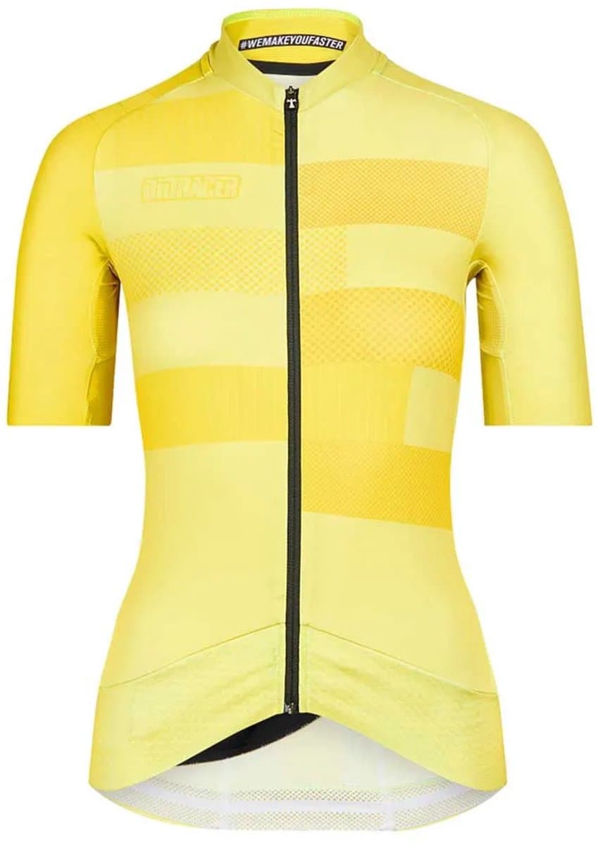 Bioracer Epic Korte Mouw Wielertrui Geel L Vrouw