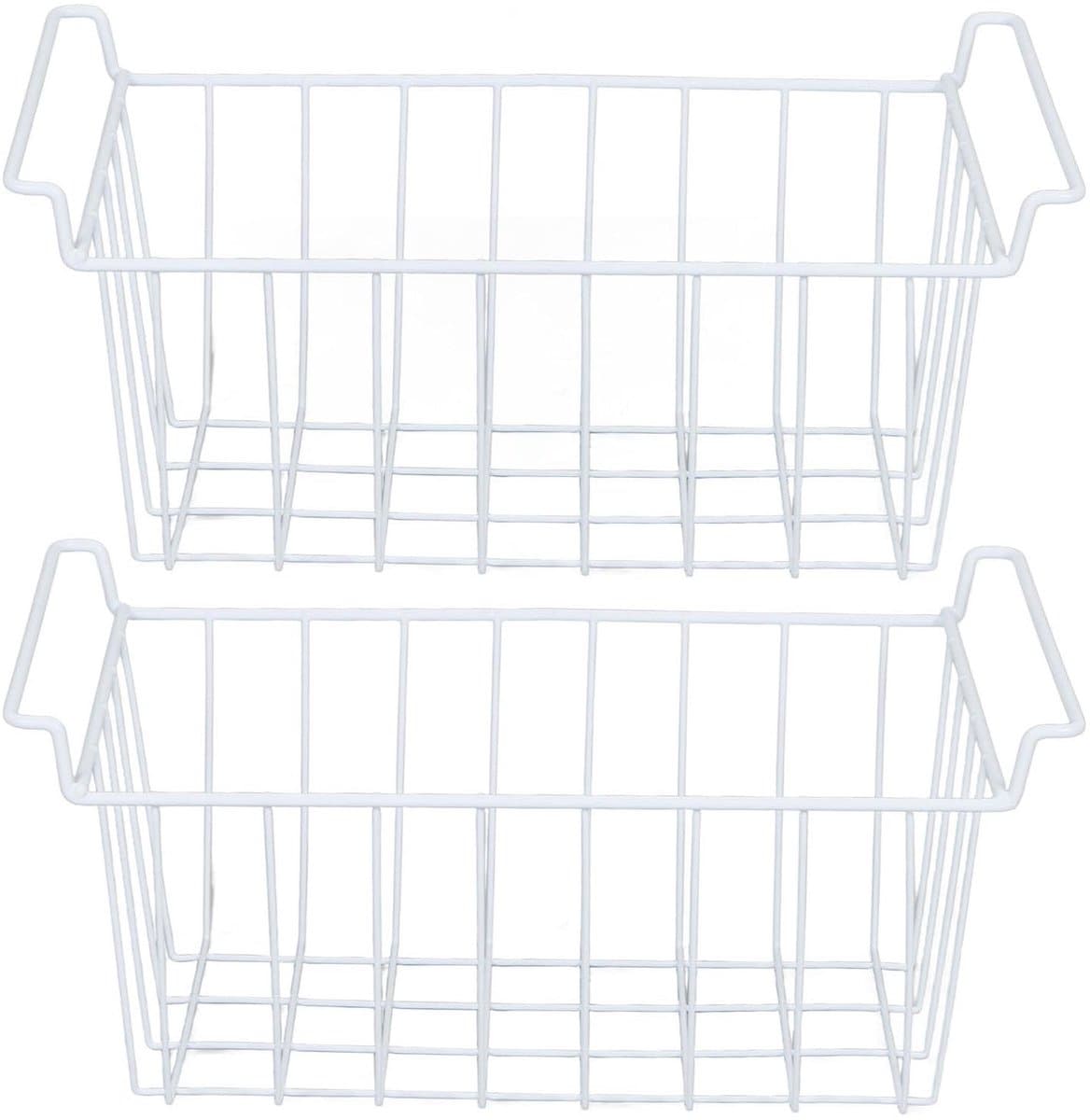 Dailygoods- Opbergmanden Roestvrij staal - Grote Opbergmanden - Voorraadkast - Thuiskoelkast - Afmetingen L 49,5 cm x B 24,5 cm x H 20 cm - Duurzaam - Opbergboxen