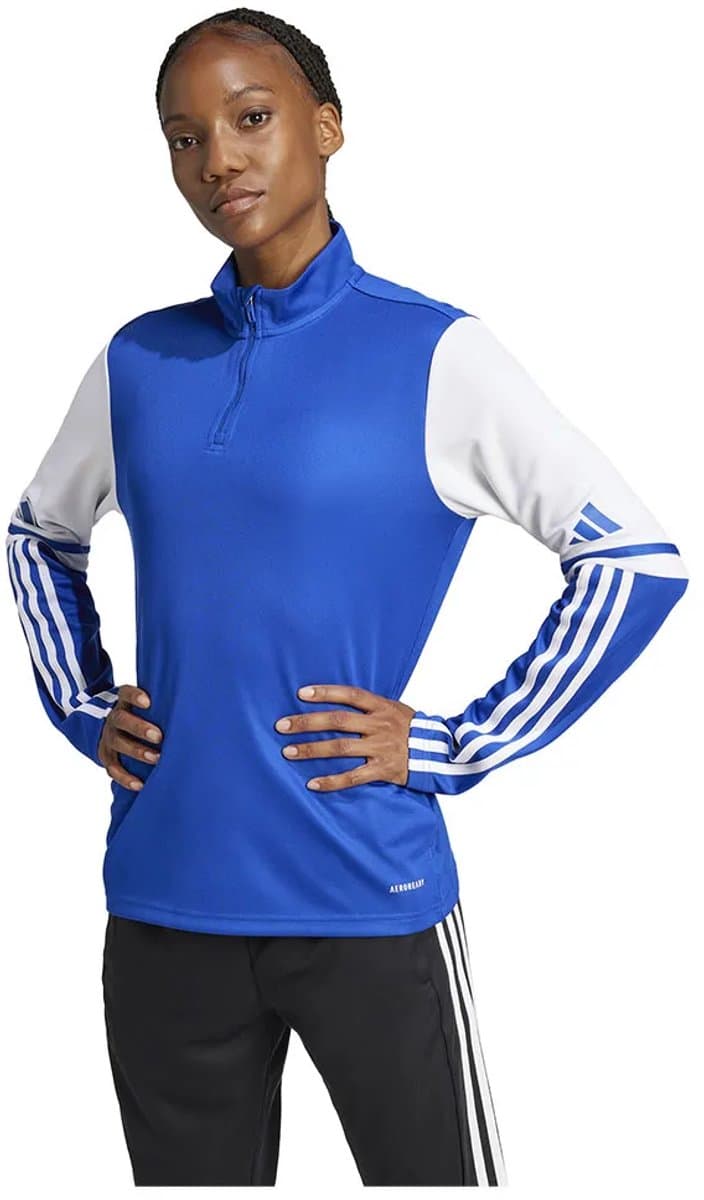 Adidas Squadra 25 Training Sweatshirt Met Halve Rits Blauw L / Regular Vrouw