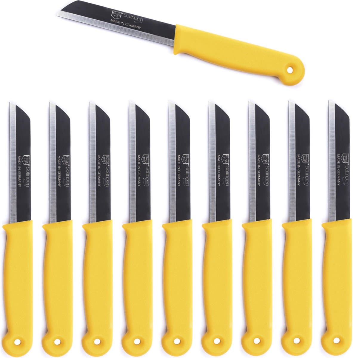 Solingen Schilmesje Duits - Geel - RVS - 18.5 cm. - 500 stuks