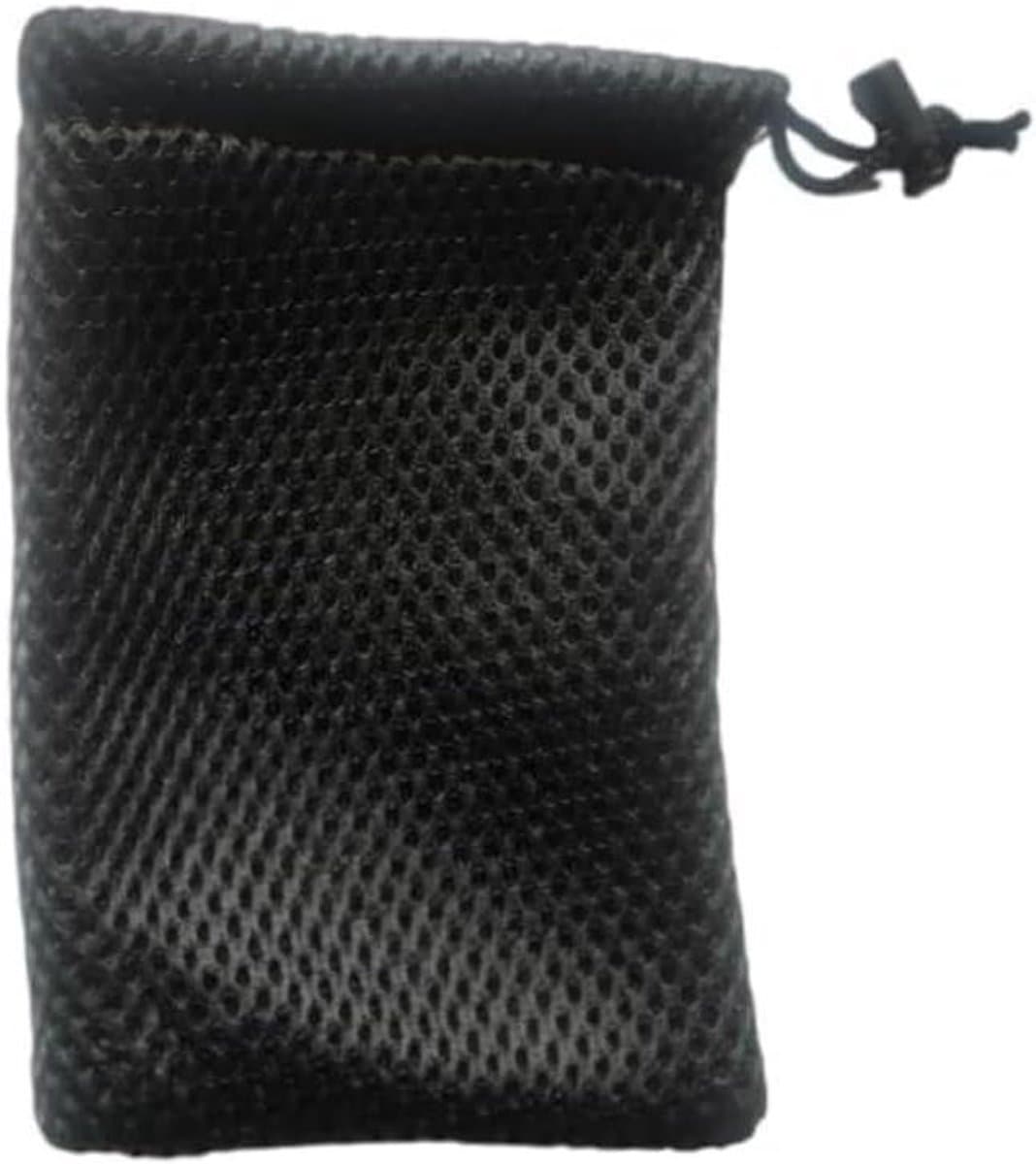 Mesh Zakjes - Opbergzakjes Trekkoord - Kleine Spullen Opbergen - Duurzaam Nylon Materiaal - 10 Stuks 13x9cm - Zwart
