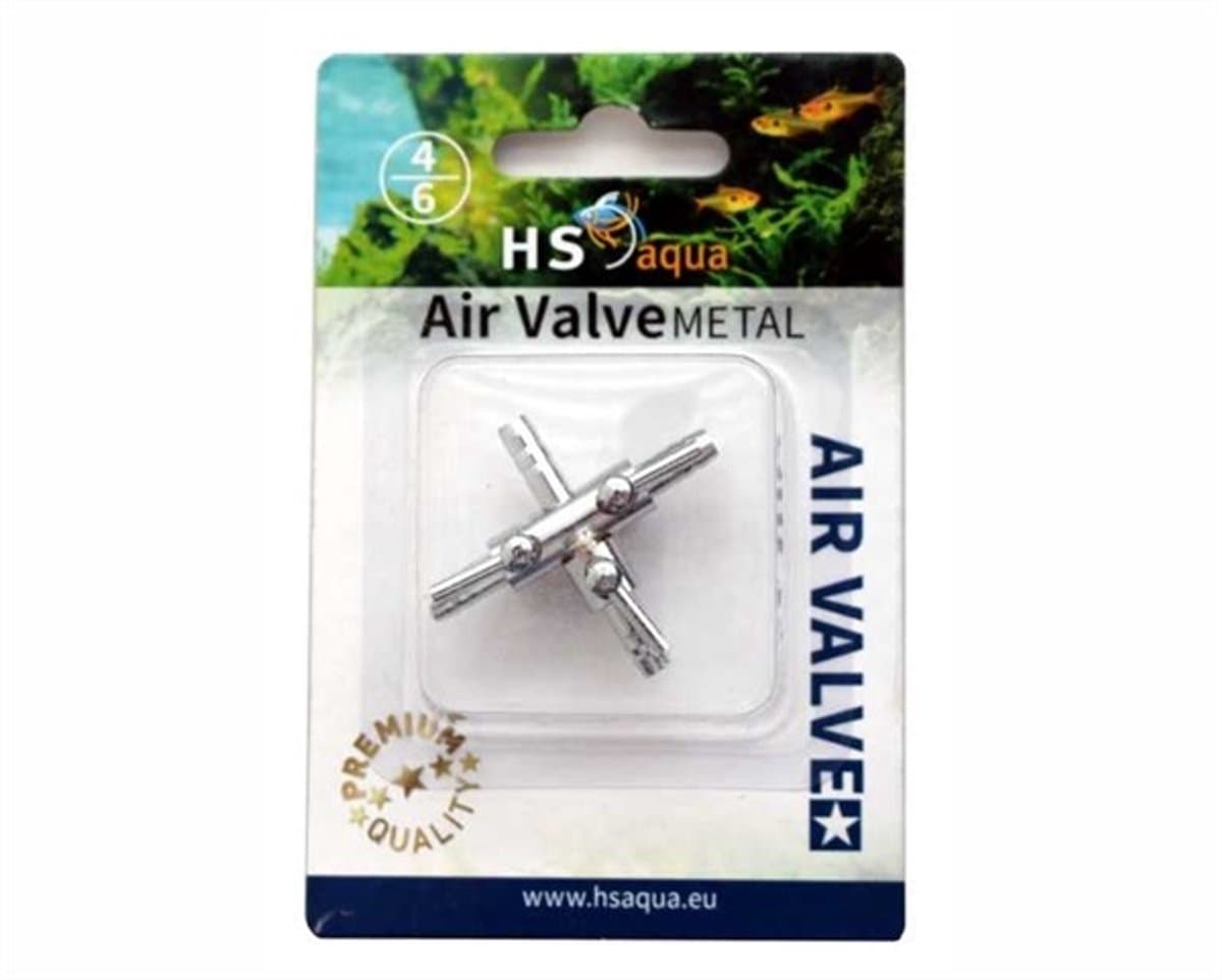 HS Aqua 3-Weg Luchtkraan Metaal 4-6MM