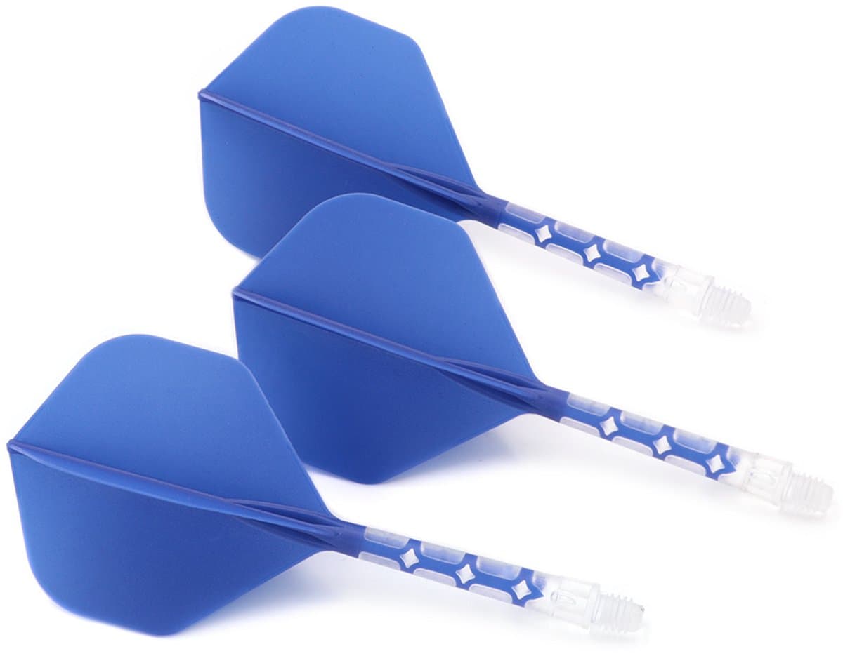 Cuesoul - ROST T19 Integrated Dart Flights - Standard Shape - Clear Blue