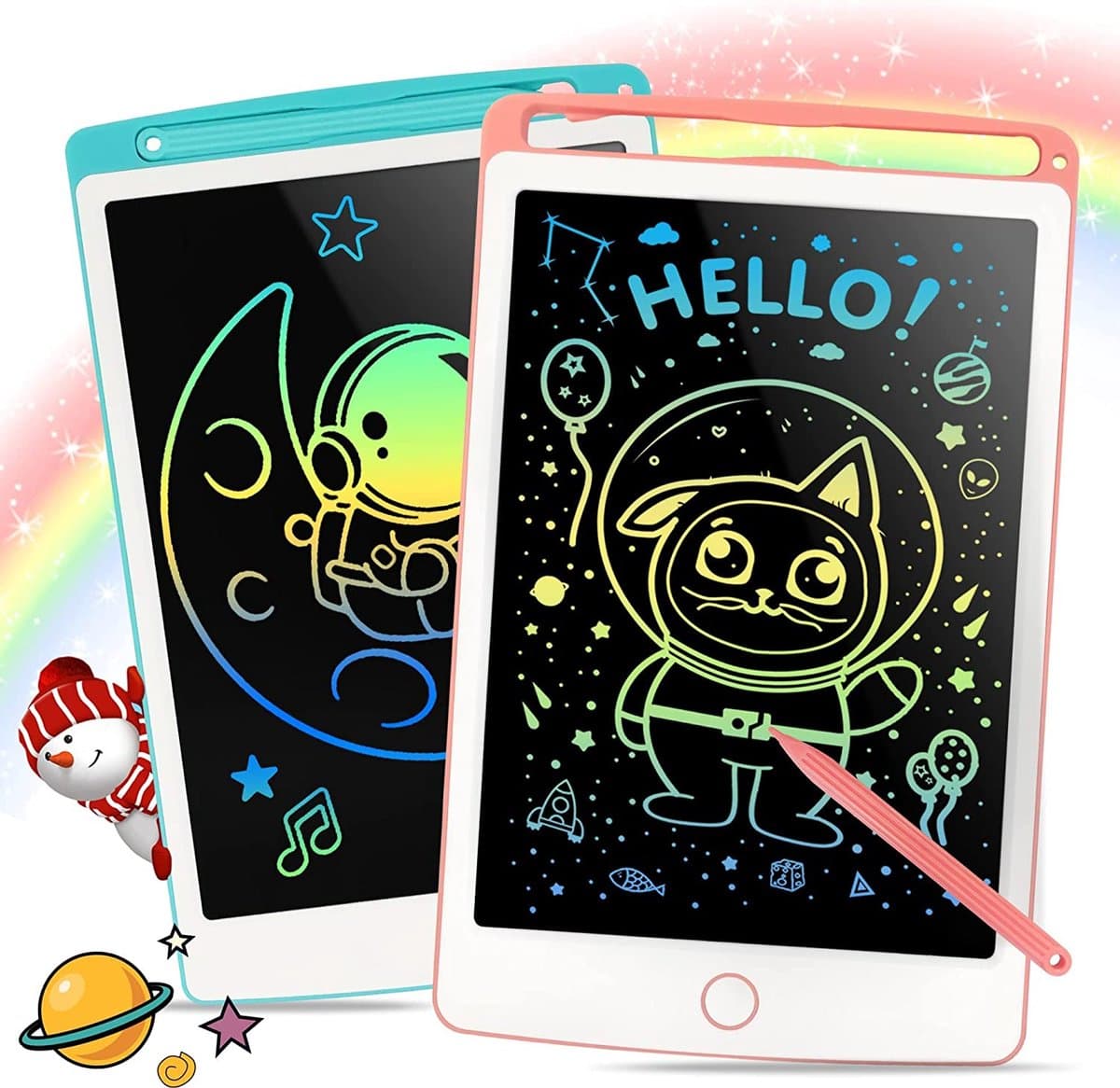 Lcd-schrijftablet / LCD Schrijven Teken Tablet kleurrijk scherm LCD-schrijftablet voor kinderen en volwassenen, uitwisbaar digitaal tekenbord