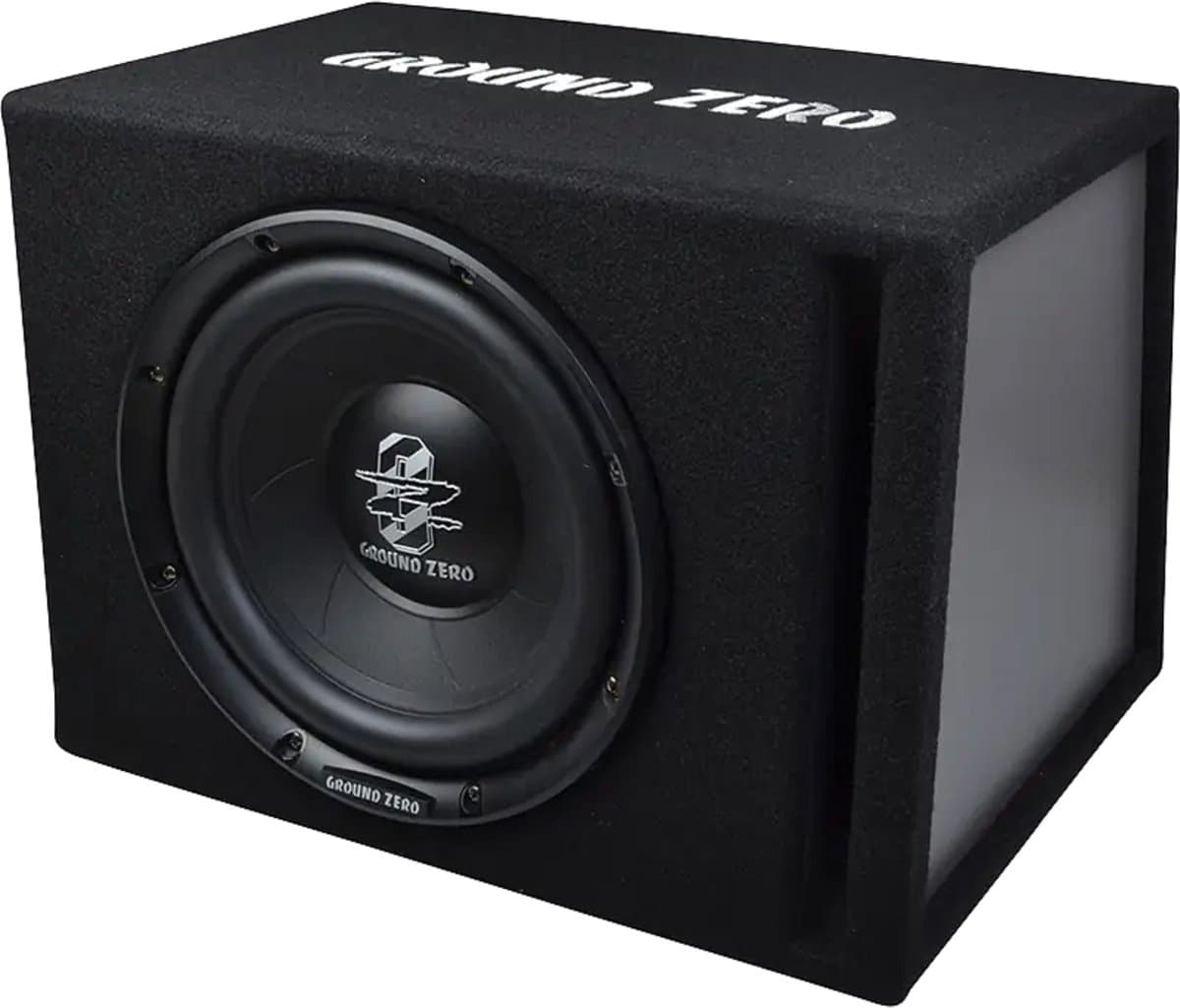 Ground Zero GZIB 25BR – 25 cm (10") Subwoofer in Bassreflex Behuizing – 250W RMS / 4 Ohm – Auto Subwoofer