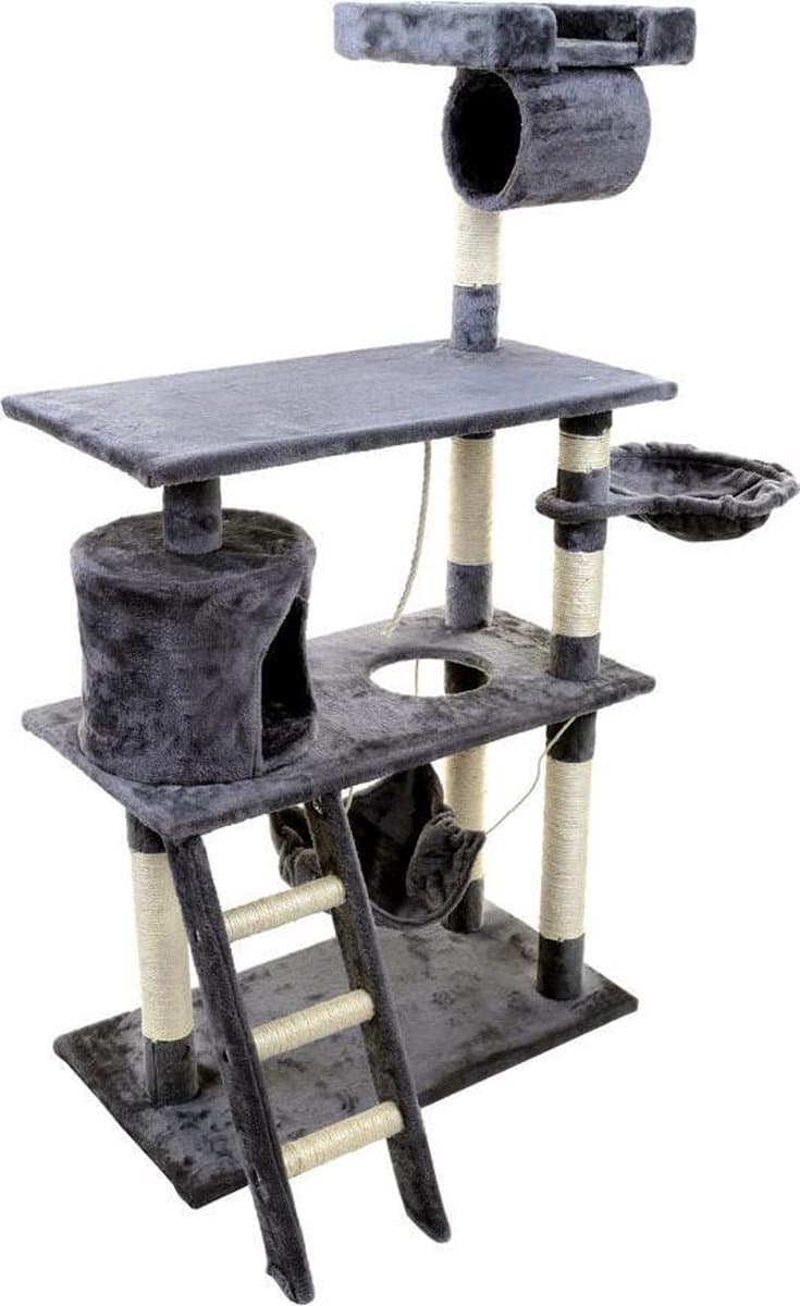 Krabpaal - voor katten - met 4 niveaus - 105x49x140 cm