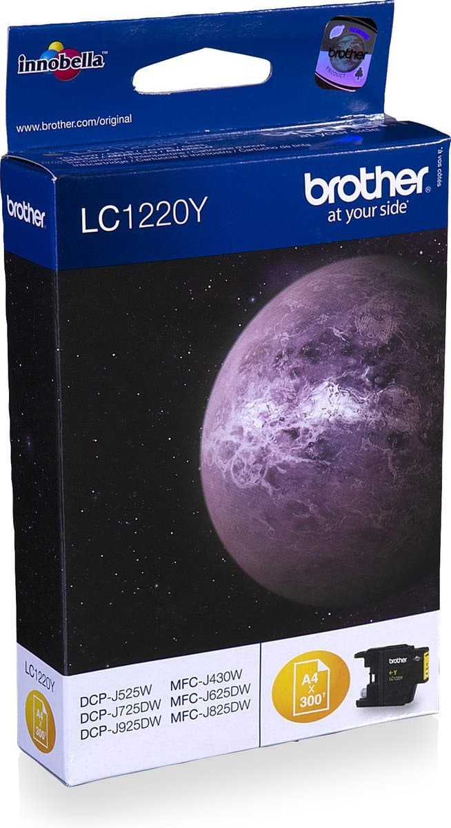 Brother LC1220Y inktcartridge 1 stuk origineel geel