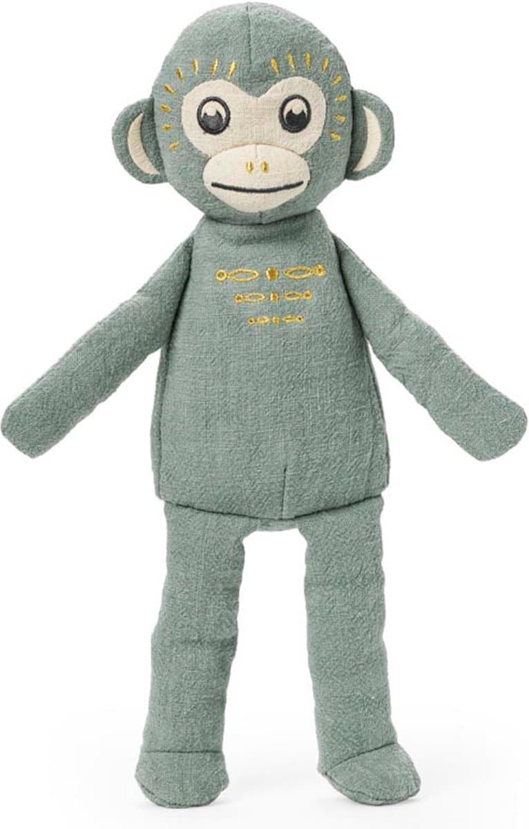 Elodie Snuggle - Knuffel - Knuffels - Knuffel Aap - Playful Pebble - Groen