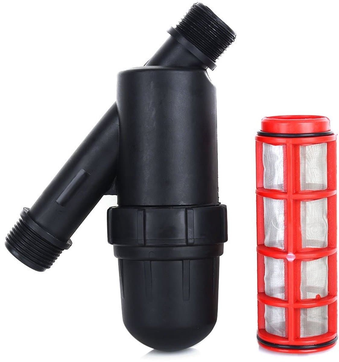 Dailygoods- Irrigatiefilter 3/4" - Schermfilter - Y-filter - Roestvrijstalen Zeef 120 Mesh - Tuinieren - Druppelirrigatie - UV-bestendig