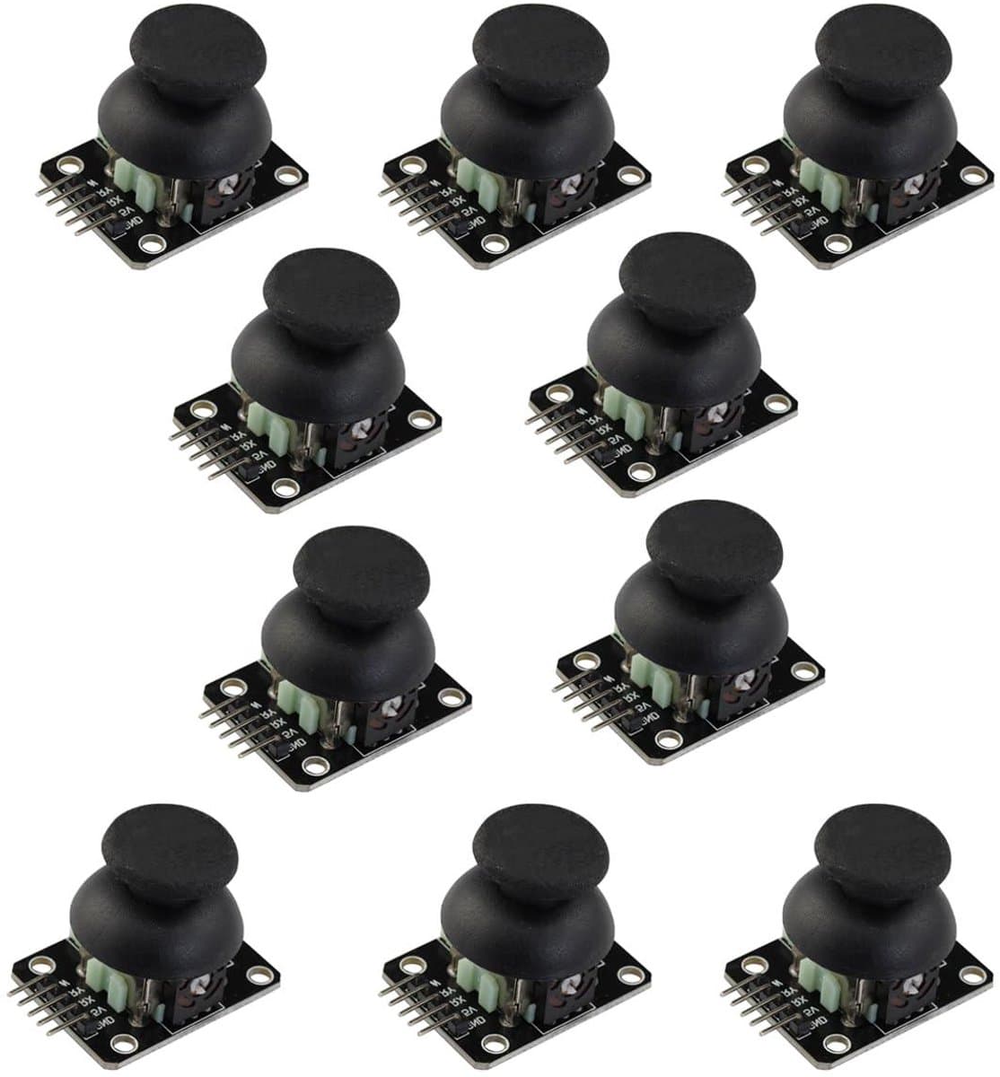 Joystick Sensor Module - Game Controller Module - Arduino Projecten - Twee Assen - 10 Stuks - Grijs