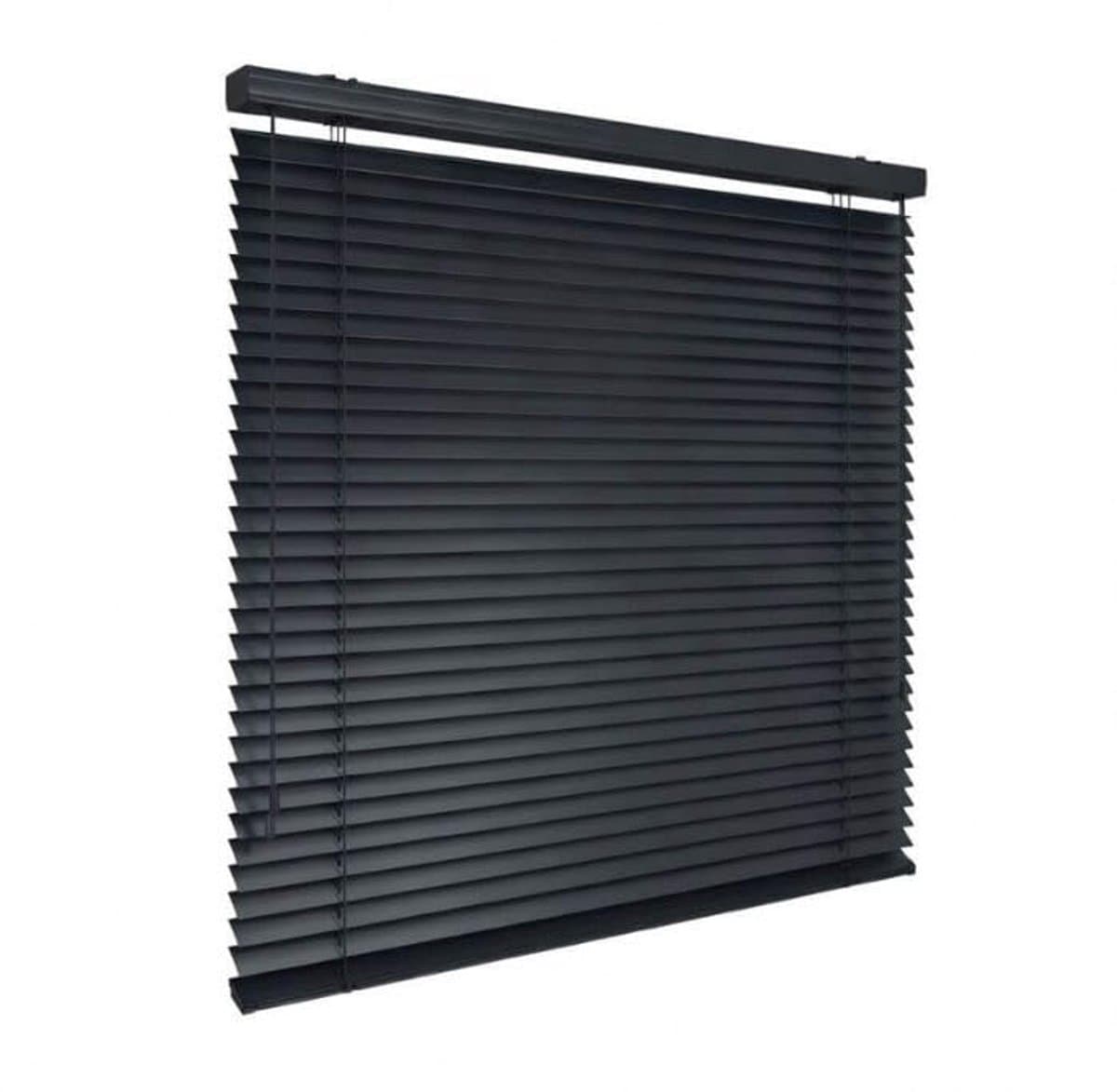 time4blinds - Jaloezieën voor Binnen - Aluminium Jaloezieën - 1800x2500mm, Bediening Links - met Lamellen van 50mm - Montage aan Wand of Plafond, met Boren - voor Thuis & Kantoor - Antraciet