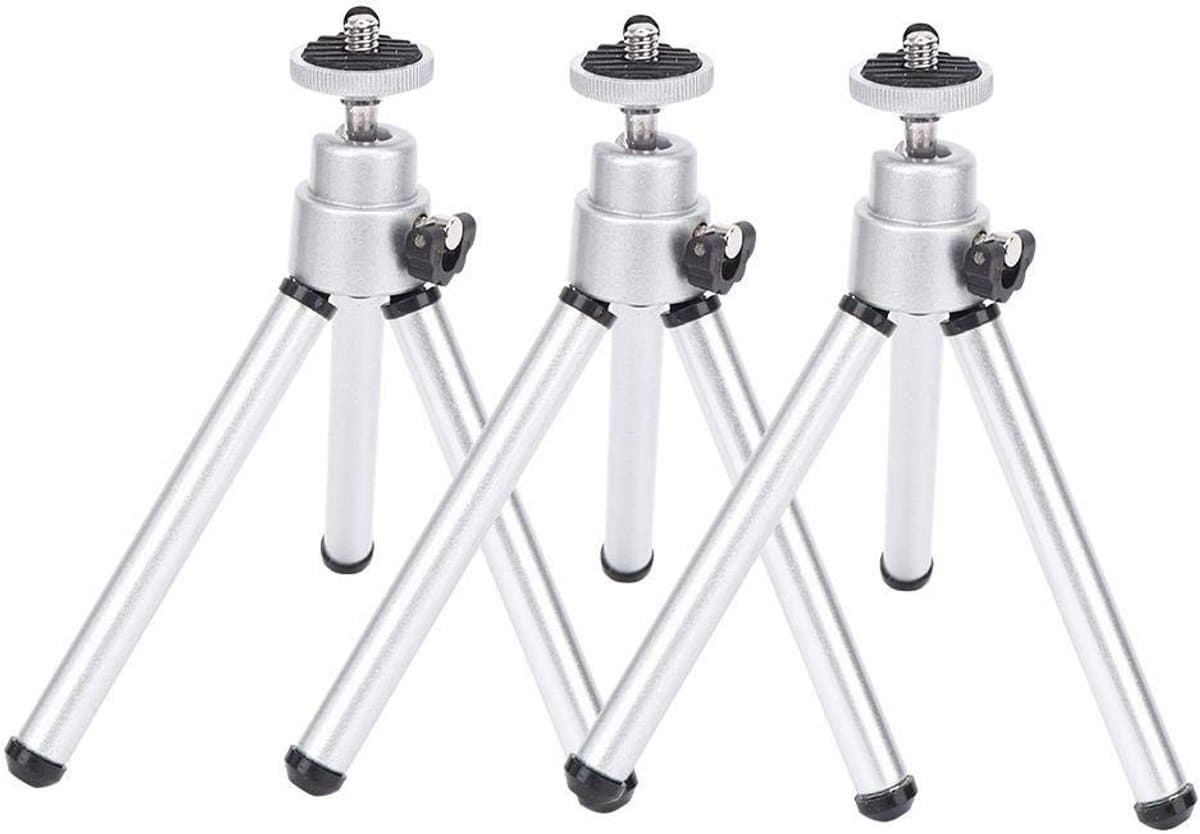 Allecto - Mini Telescoop Statief - Opvouwbaar Outdoor Statief - Zilver - Antivibratie Statief - Geschikt voor Camera's - Compact en Lichtgewicht