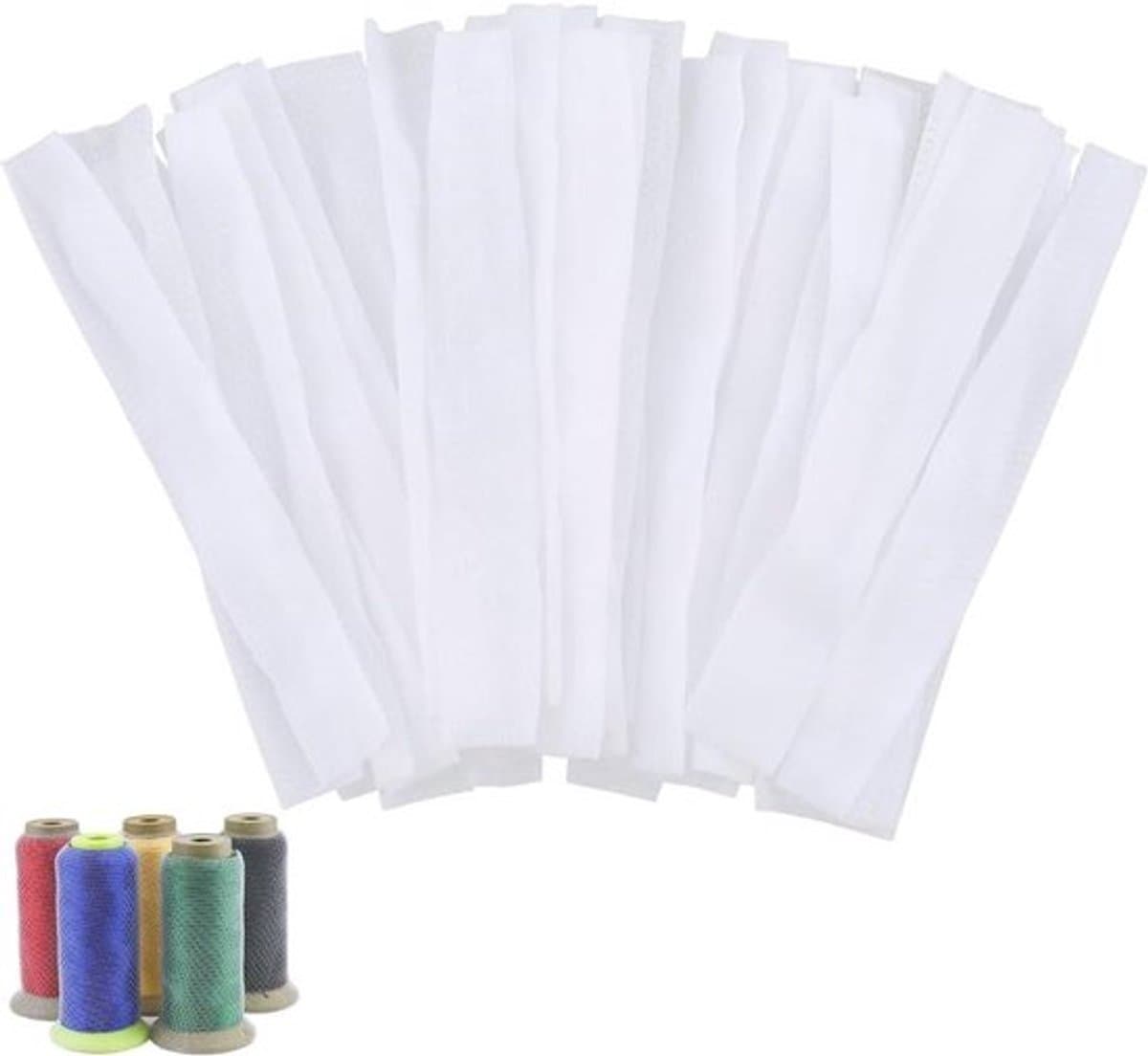 - Draadnet spoelbeveiligers - Mesh bescherming - Wit - Cosmetische make-up borstels - Naaidraad kegels - Naaimachines - 100 stuks