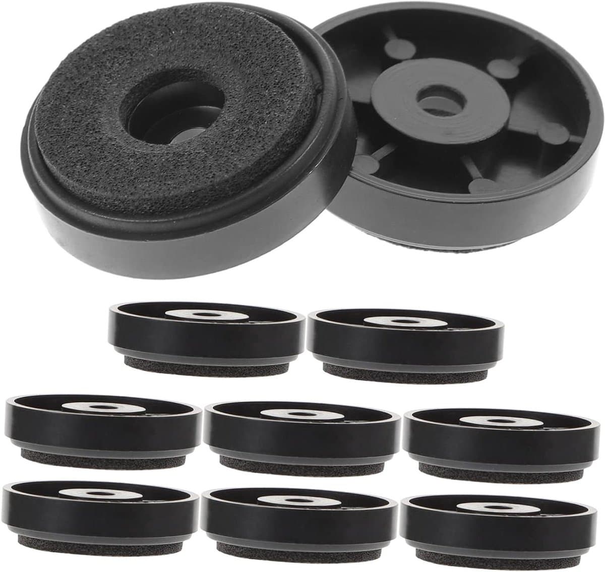 Isolatie Voetjes - Speaker Dempers - Geluidsverbetering Thuis - Trillingsdempend Effect - 10 Stuks - Zwart